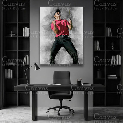Tiger Woods Canvas Wall Art