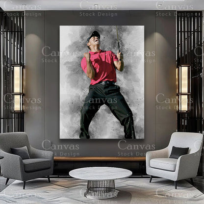 Tiger Woods Canvas Wall Art