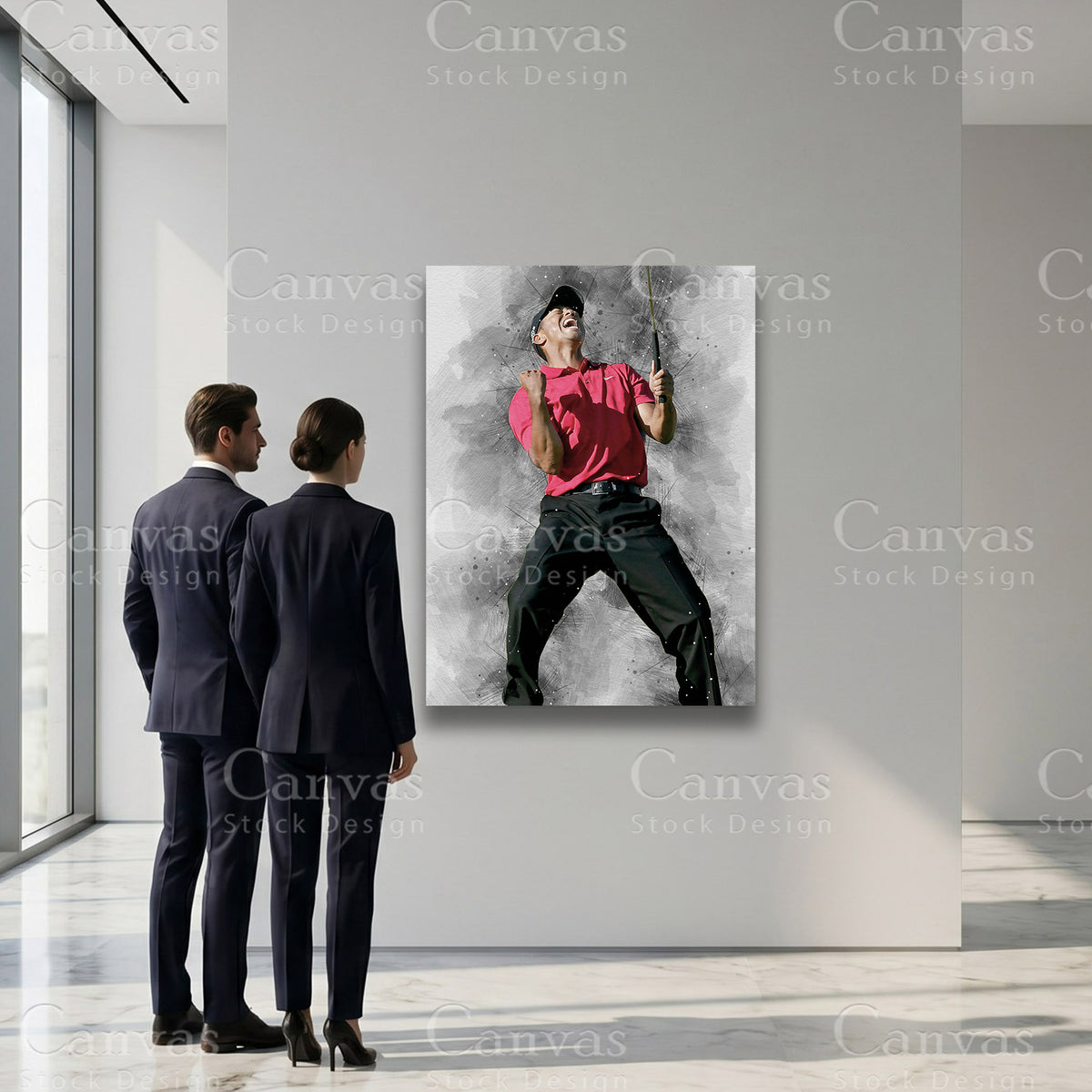 Tiger Woods Canvas Wall Art