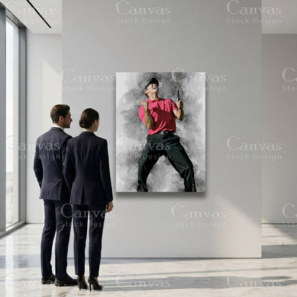 Tiger Woods Canvas Wall Art