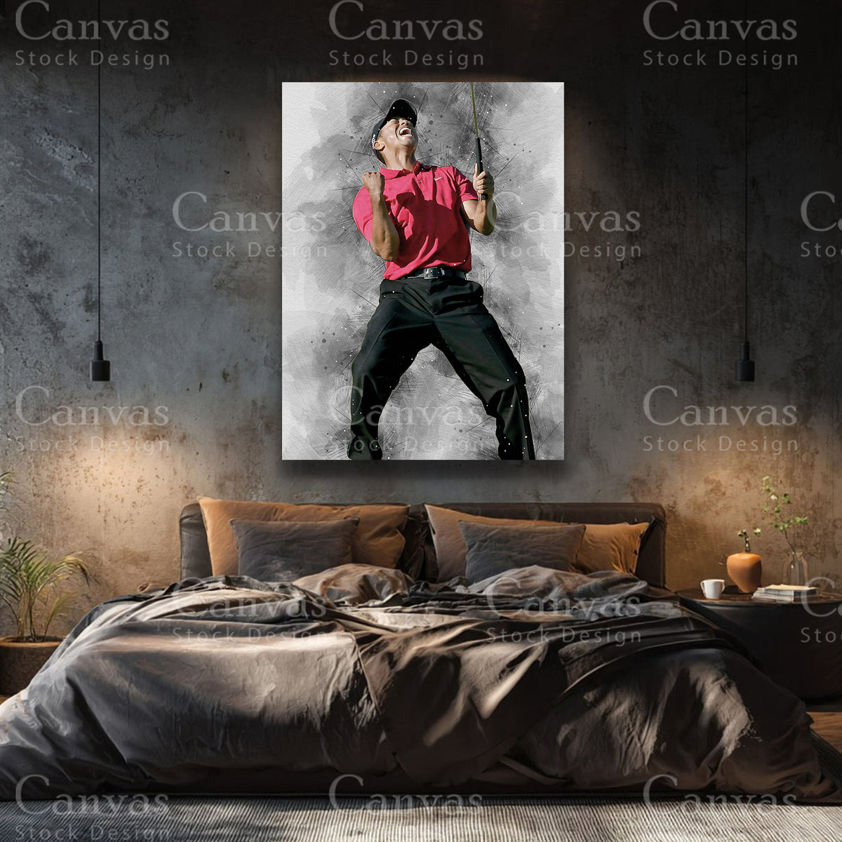 Tiger Woods Canvas Wall Art