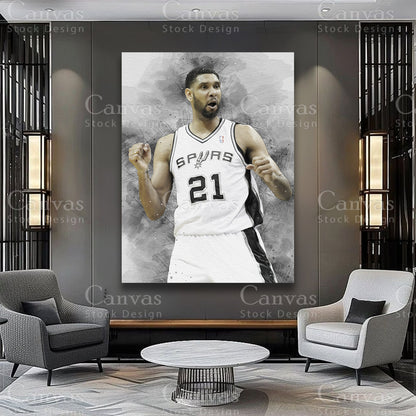 Tim Duncan sports canvas for sophisticated interiors