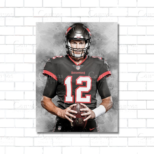 Tom Brady Canvas Wall Art