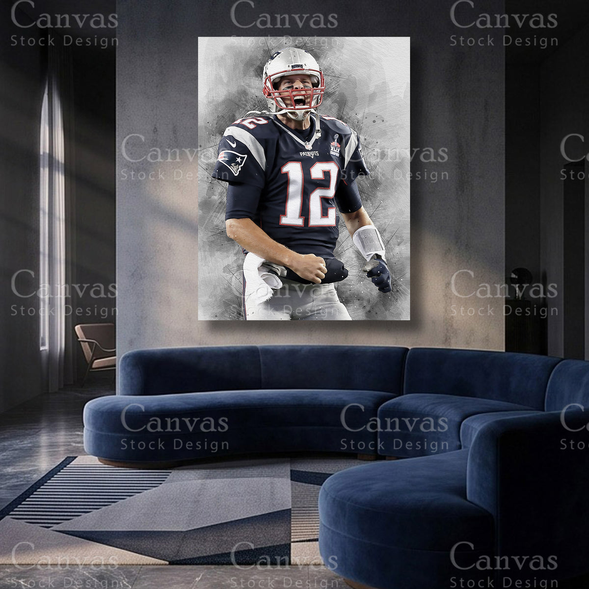 Tom Brady NFL Canvas Artwork