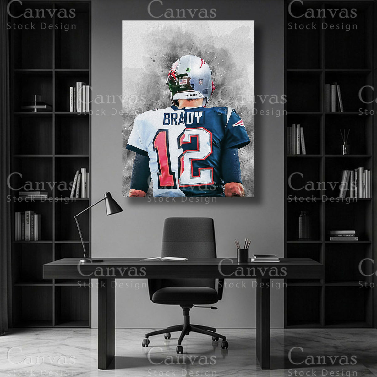 Tom Brady NFL Canvas Wall Art