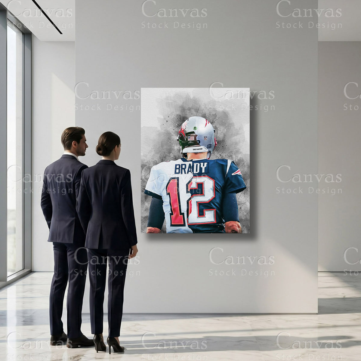 Tom Brady Football Sports Artwork
