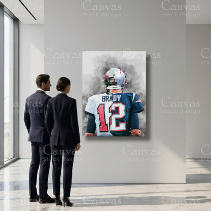 Tom Brady Football Sports Artwork