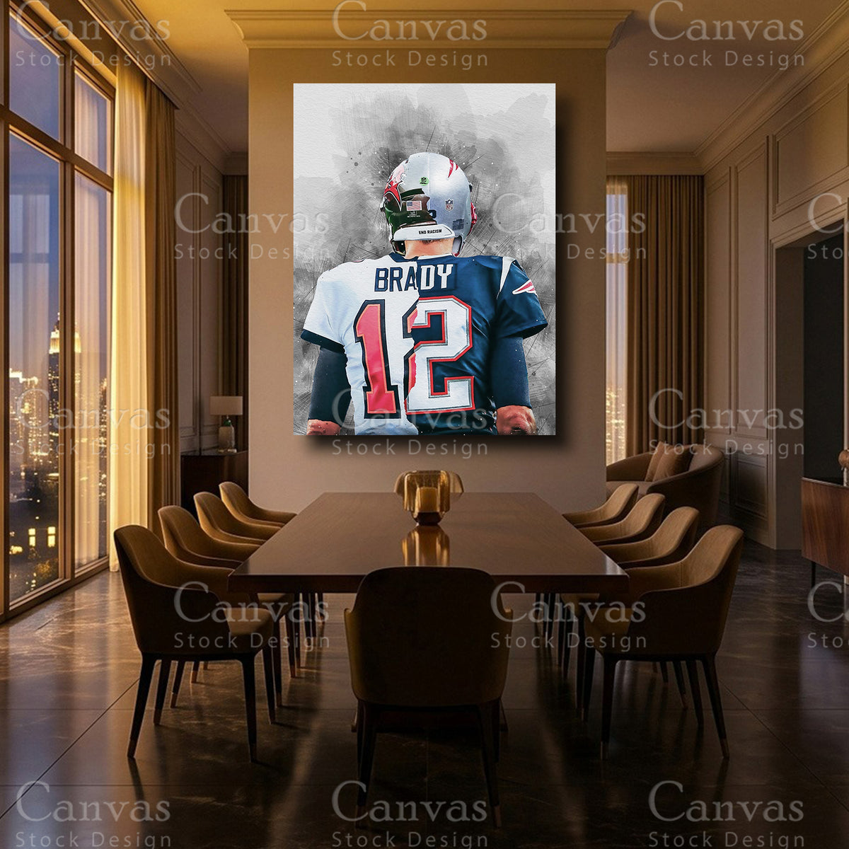 Tom Brady Luxury NFL Wall Art