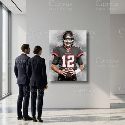 Tom Brady Football Athlete Wall Art