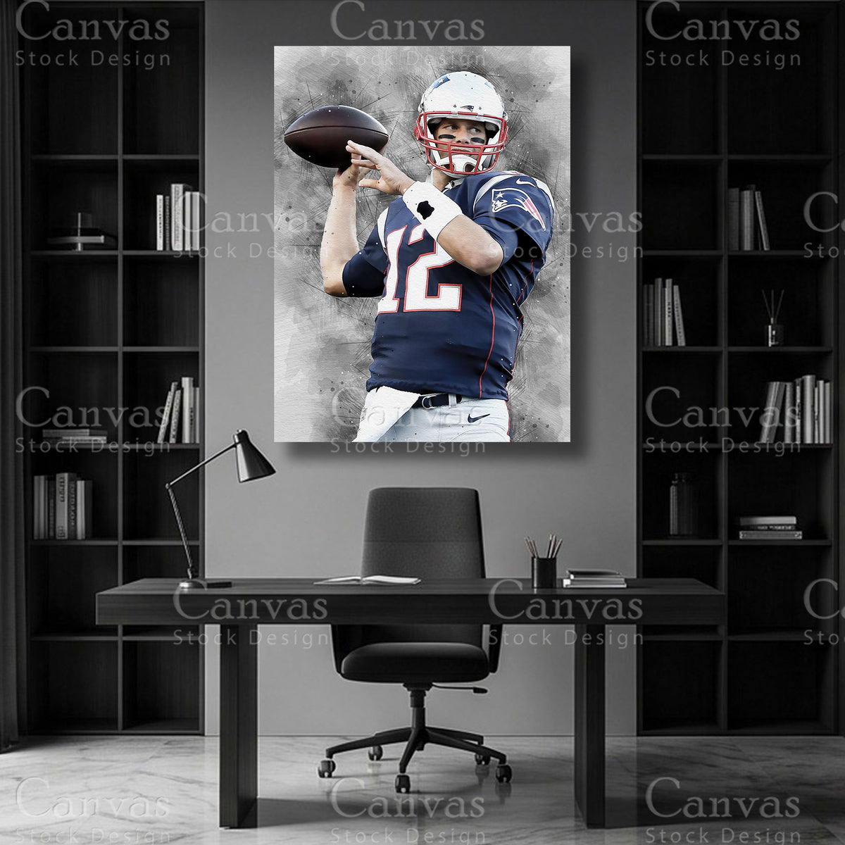 Tom Brady NFL Canvas Artwork