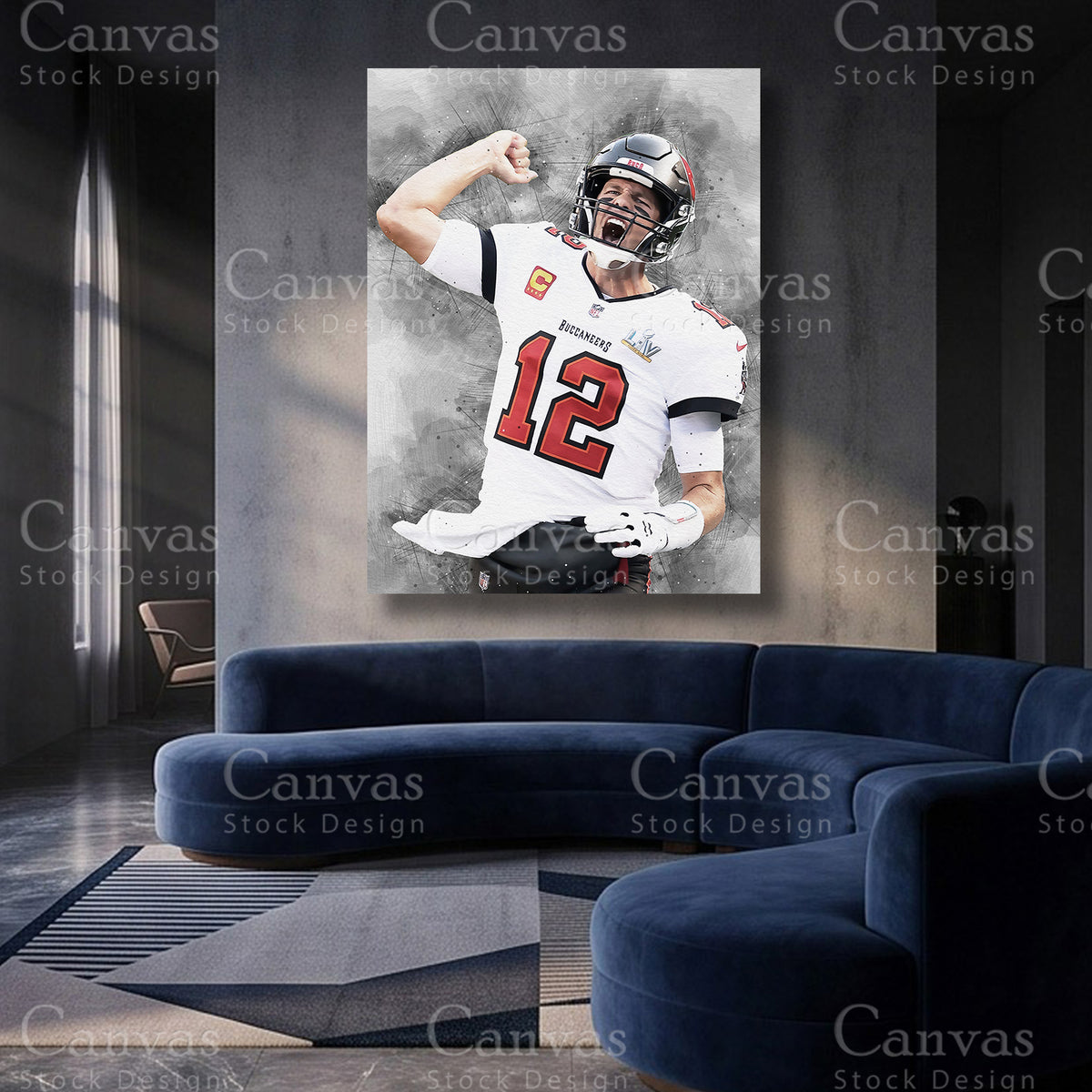Tom Brady NFL Canvas Artwork