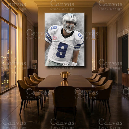 Tony Romo Luxury Football Wall Art