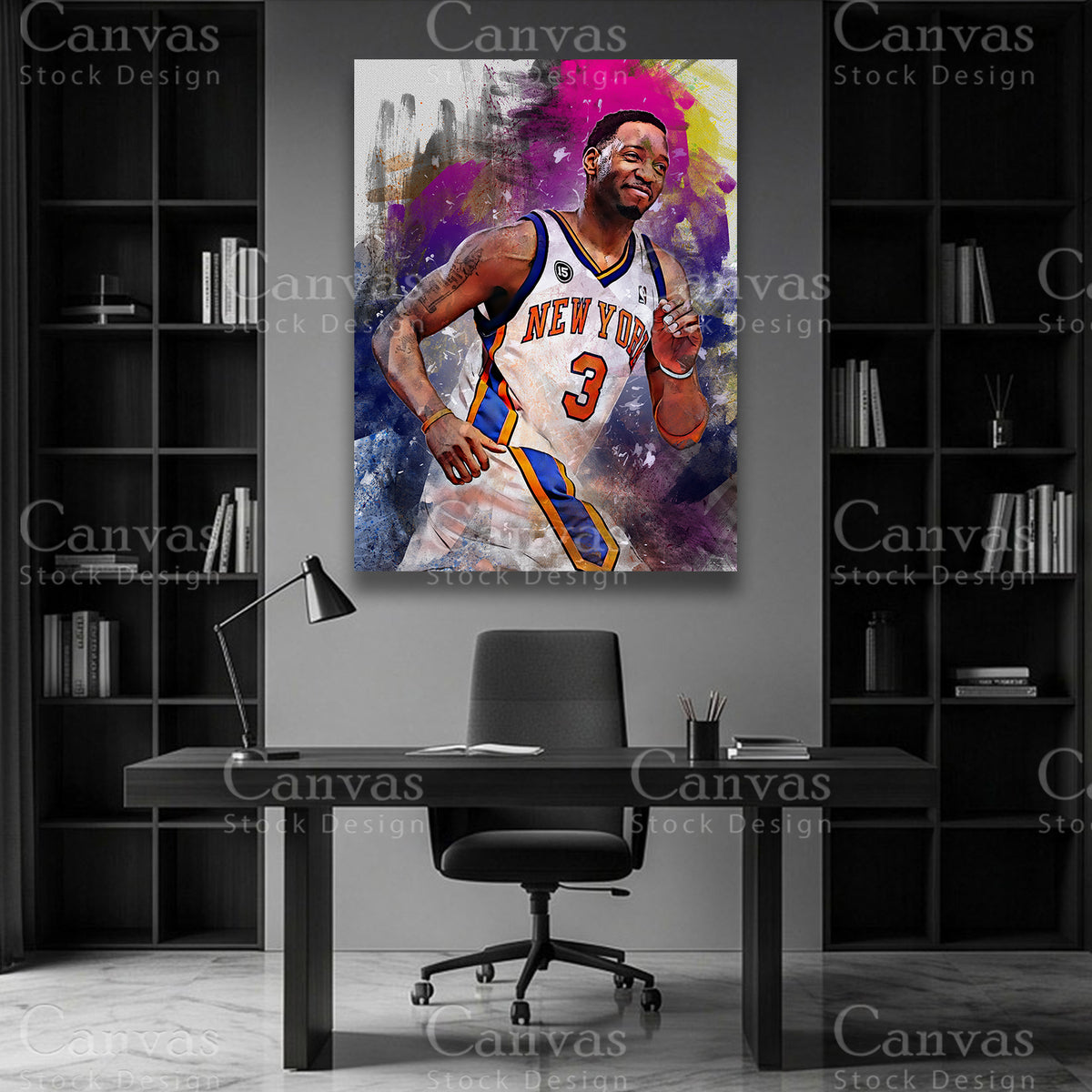 Tracy McGrady NBA canvas artwork