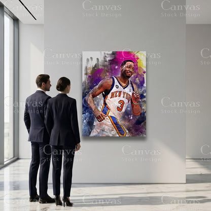 Tracy McGrady sports artwork on canvas