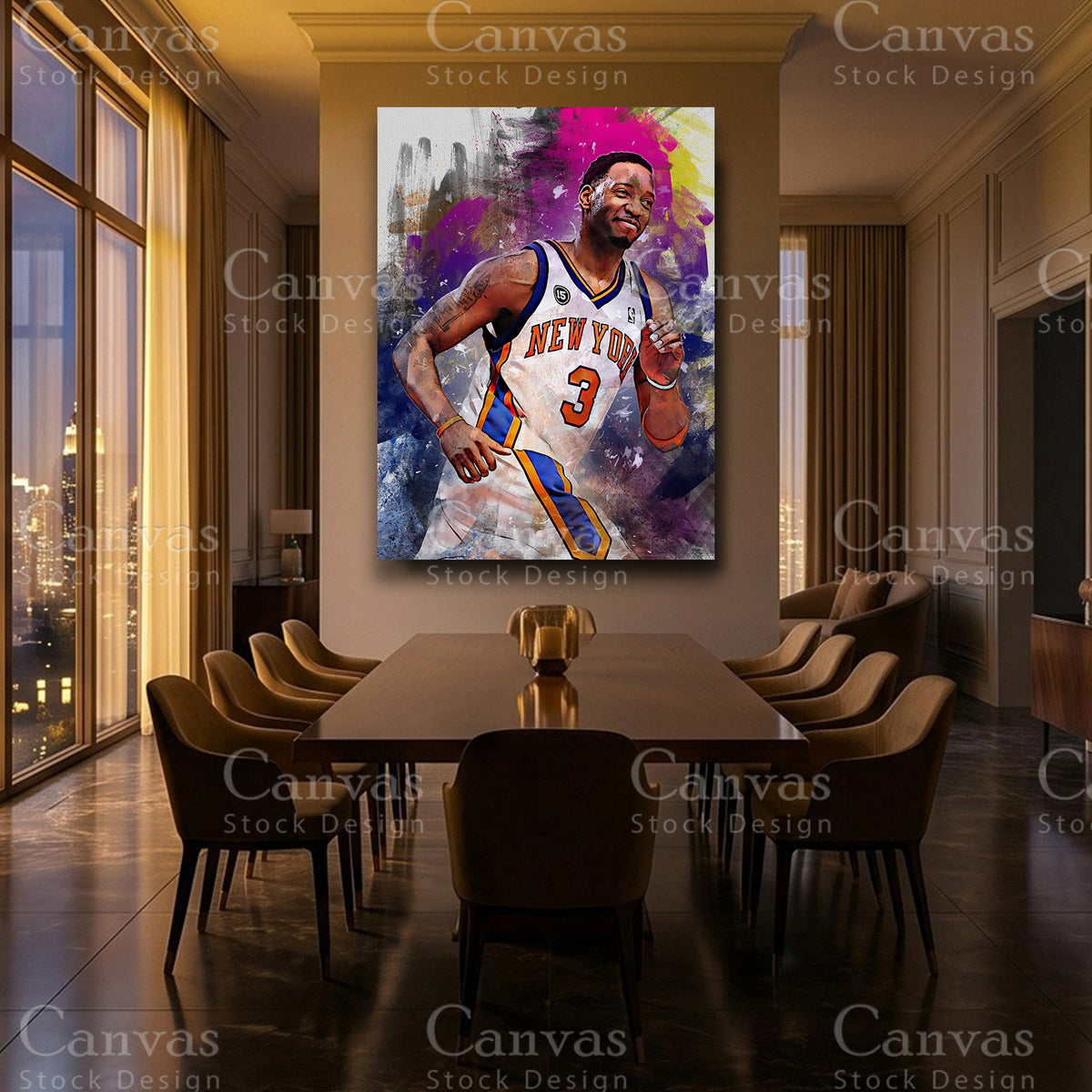 Tracy McGrady luxury basketball canvas