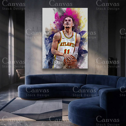 Trae Young premium basketball artwork