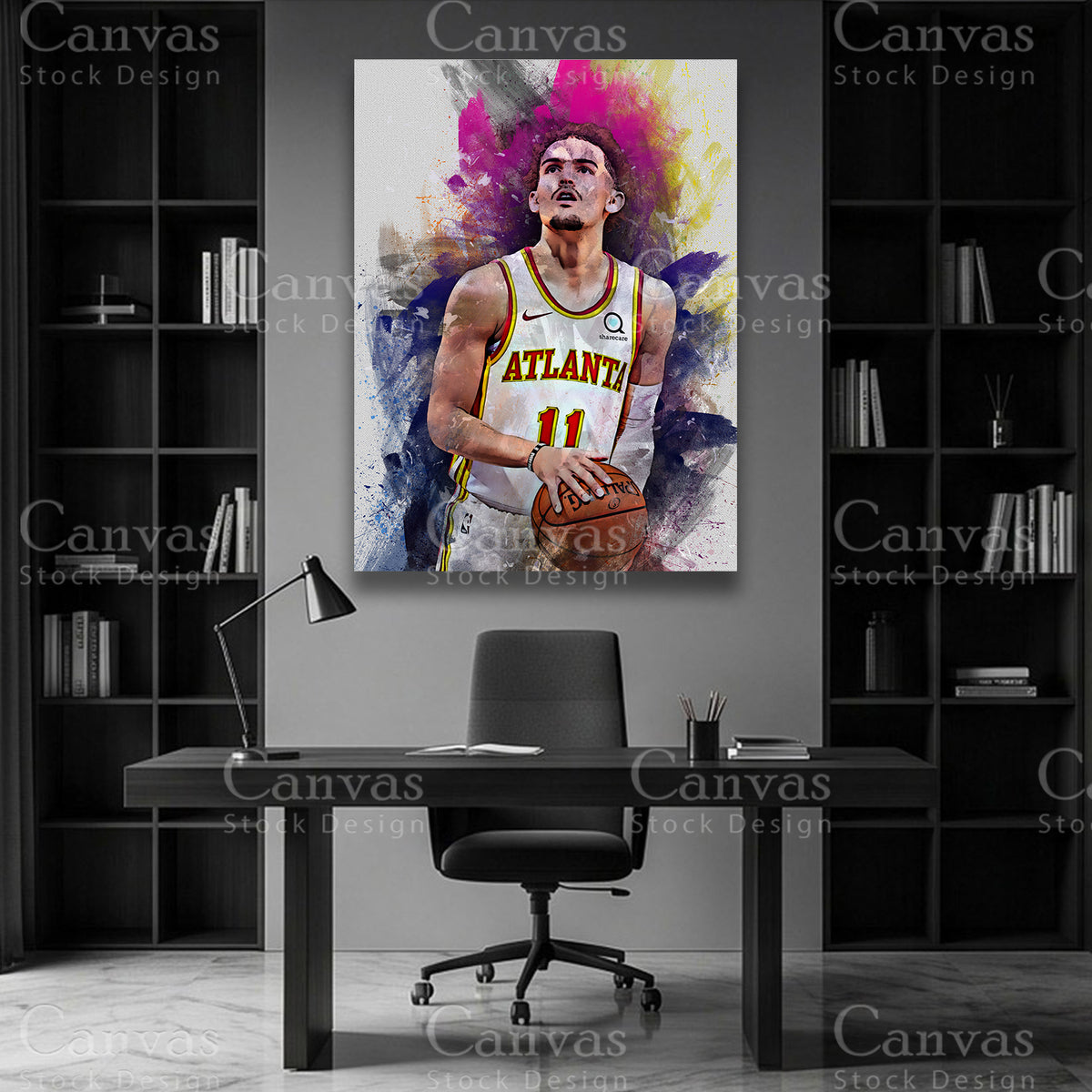 Trae Young NBA canvas wall decor