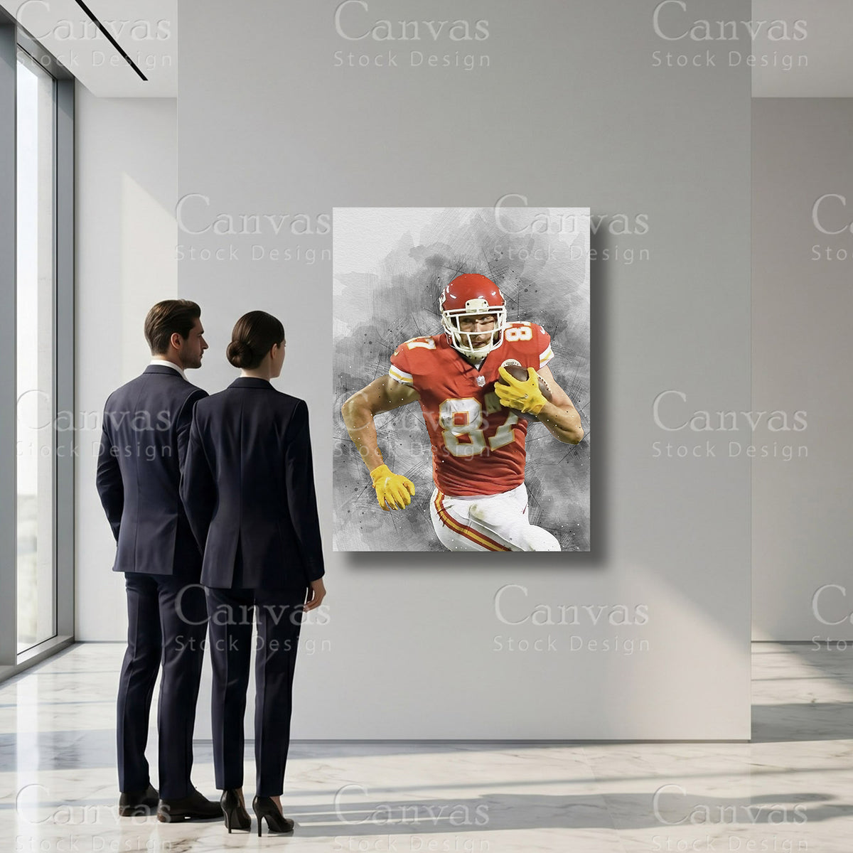 Travis Kelce Football Sports Artwork