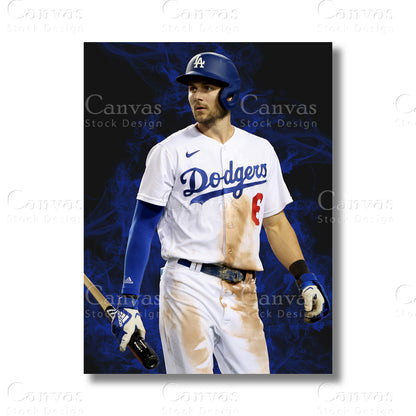 Trea Turner canvas wall art for MLB baseball fans