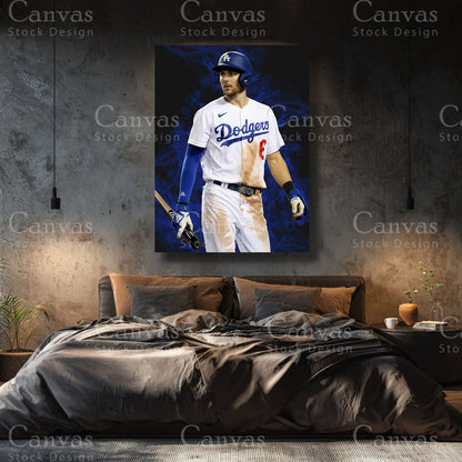 Trea Turner sports wall artwork for a baseball fan display
