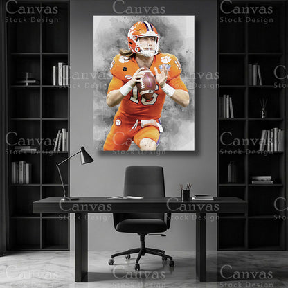 Trevor Lawrence NFL Canvas Wall Art