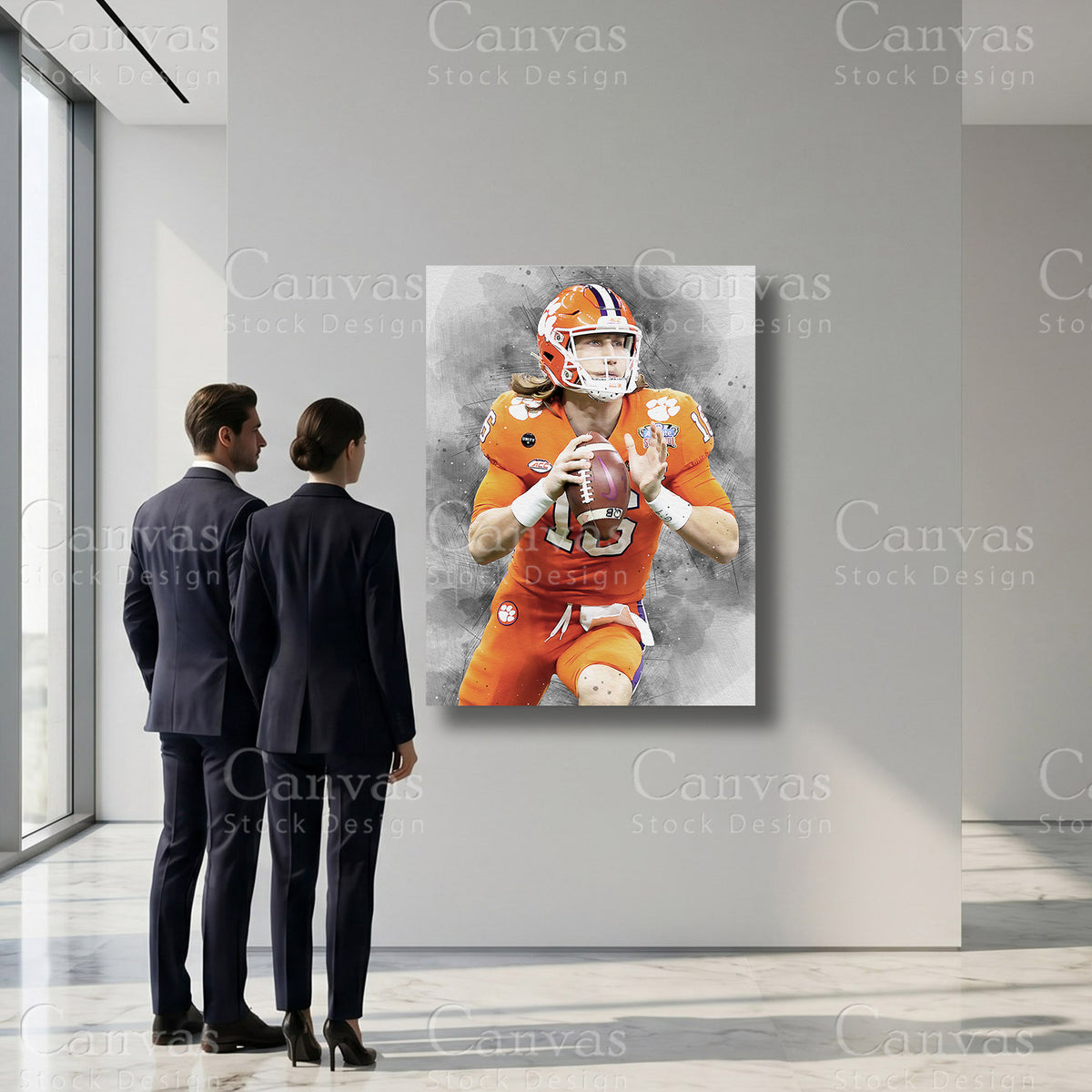 Trevor Lawrence Football Sports Artwork