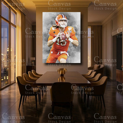 Trevor Lawrence Luxury Football Wall Art