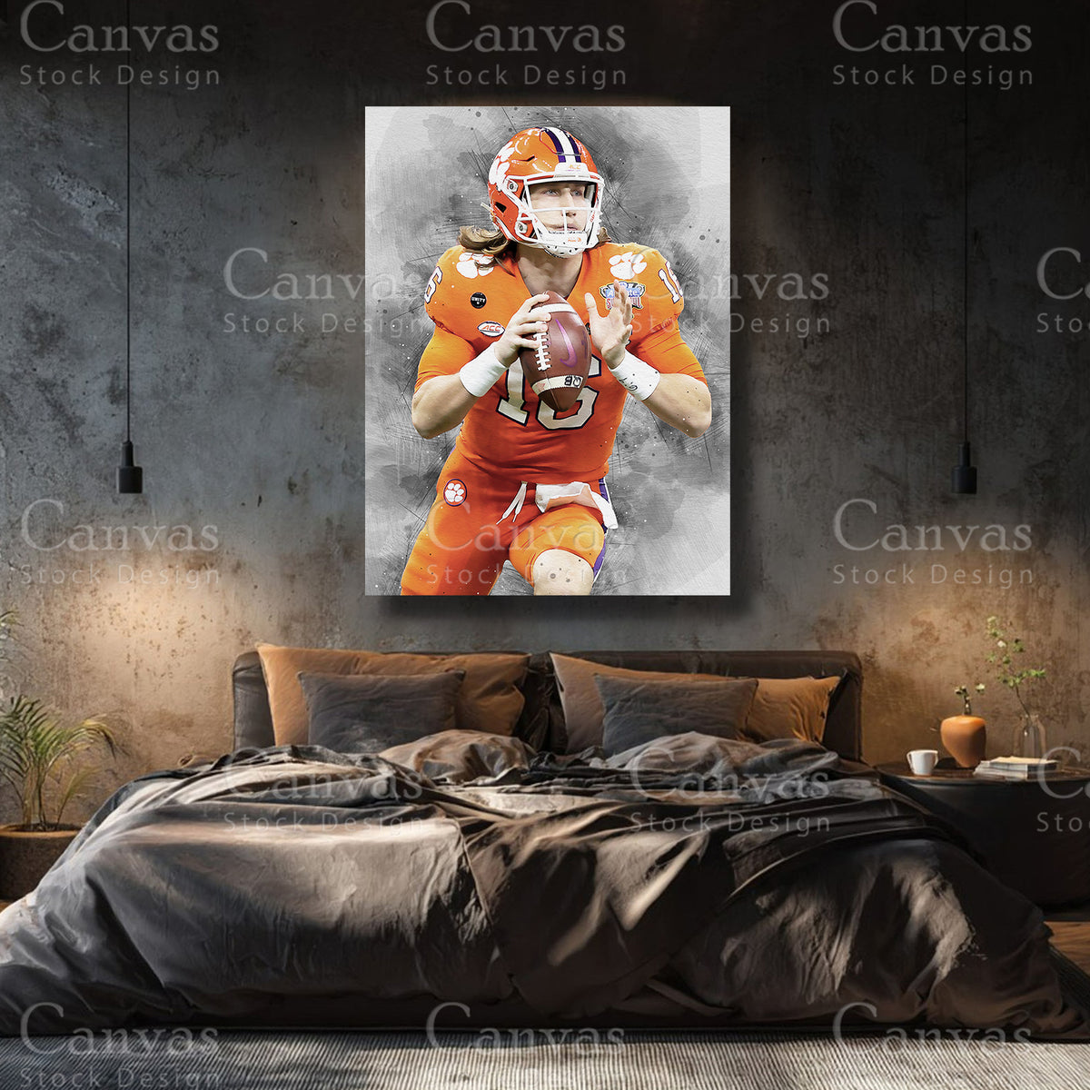 Trevor Lawrence Premium NFL Canvas Wall Art