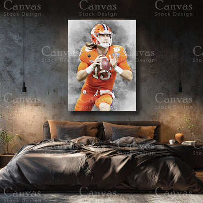 Trevor Lawrence Premium NFL Canvas Wall Art