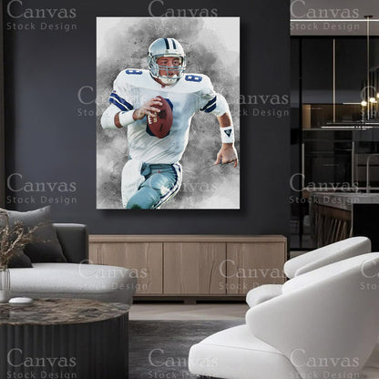 Troy Aikman Canvas Art for Refined Interiors