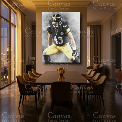 Troy Polamalu Luxury Football Wall Art