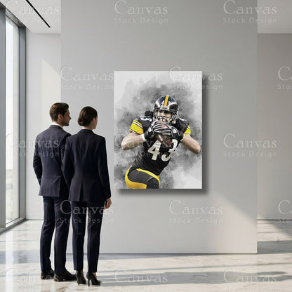 Troy Polamalu NFL Football Artwork