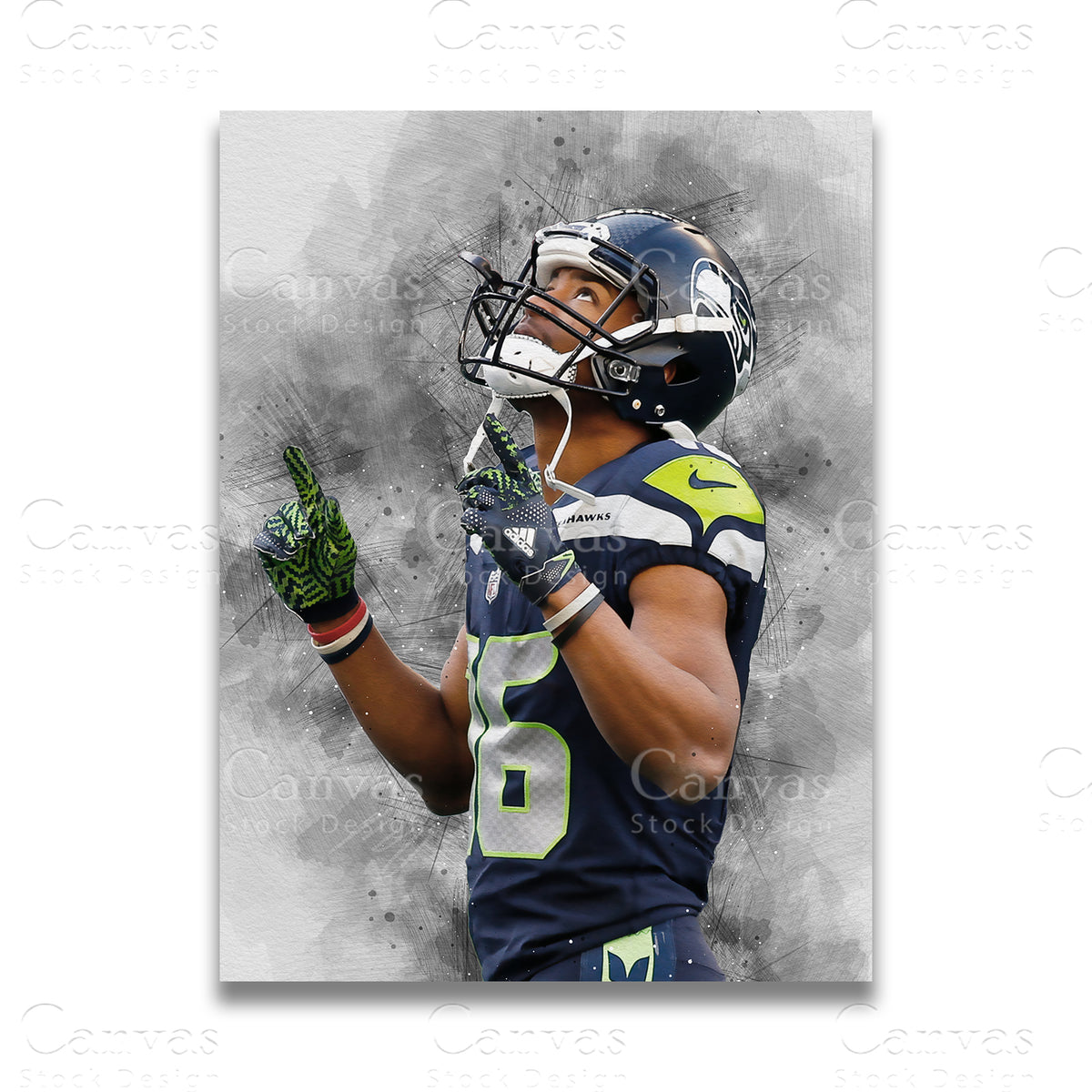 Tyler Lockett Canvas Wall Art