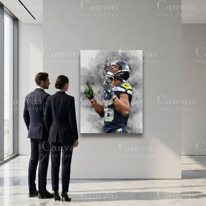 Tyler Lockett football artwork for refined interiors