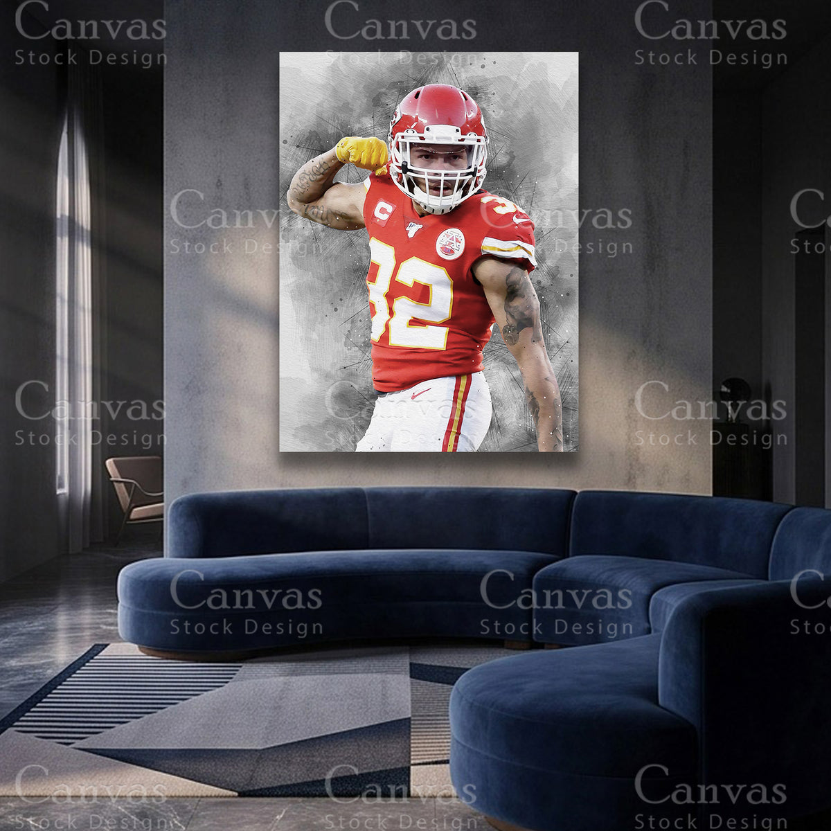 Tyrann Mathieu NFL canvas artwork