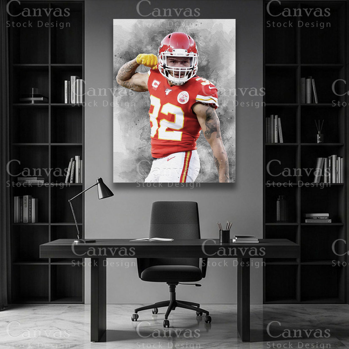 Tyrann Mathieu premium football wall art