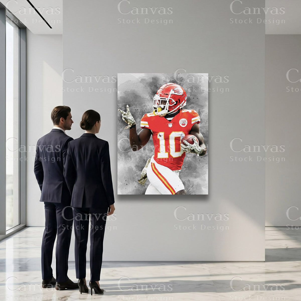 Tyreek Hill football artwork for modern interiors