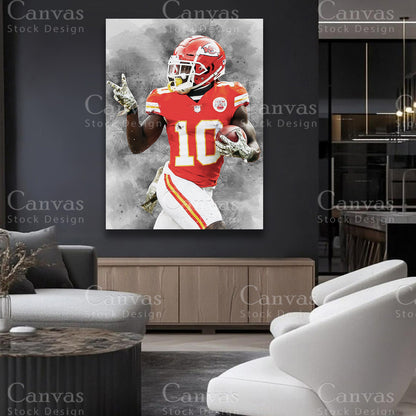 Tyreek Hill premium matte cotton canvas artwork