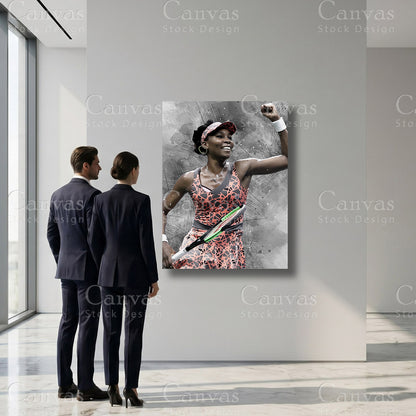 Venus Williams tennis sports canvas artwork