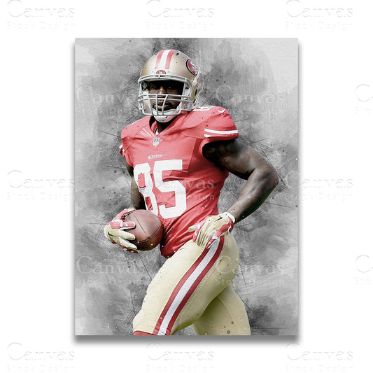 Vernon Davis Canvas Wall Art