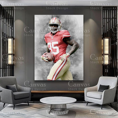 Vernon Davis luxury football wall art