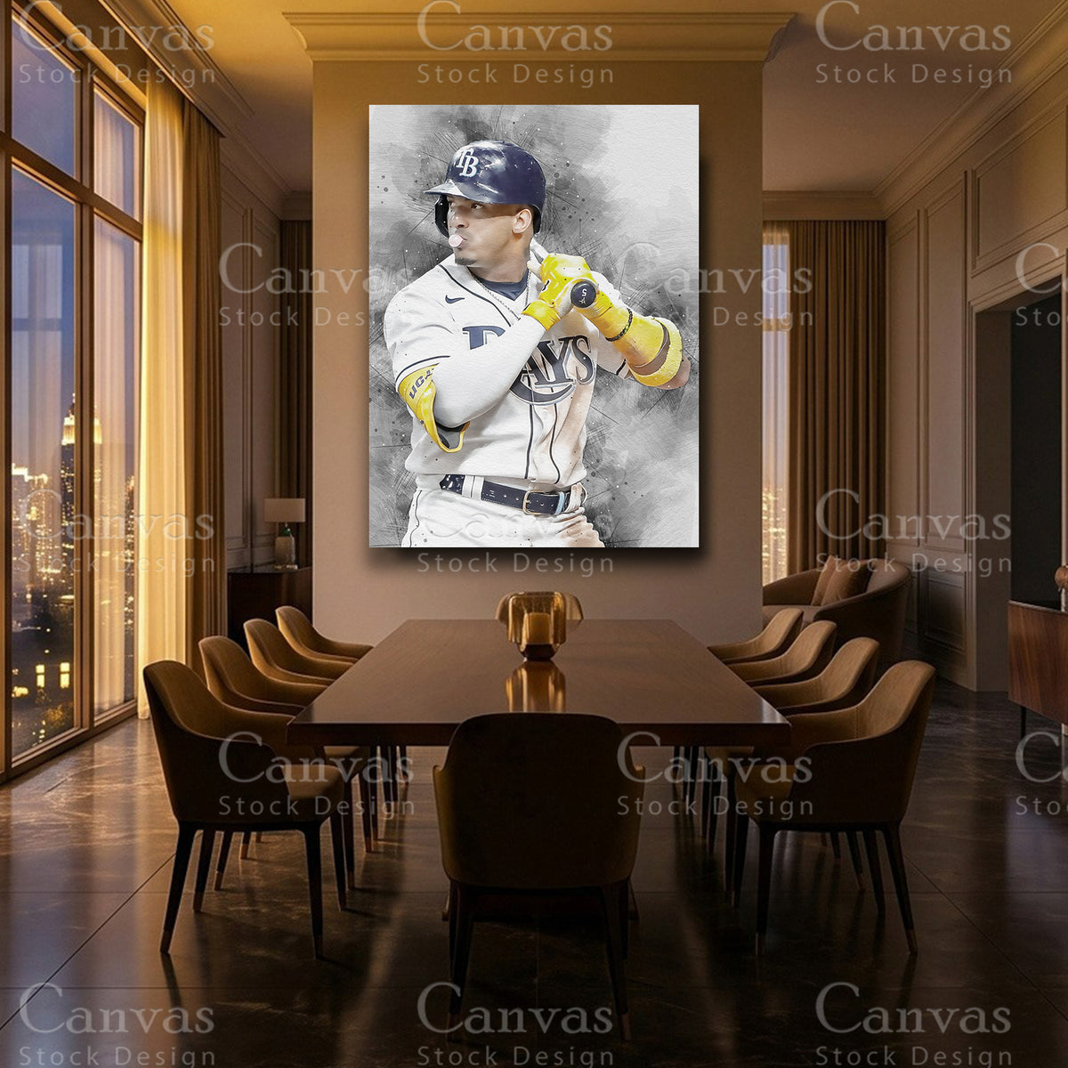 Wander Franco premium baseball wall decor