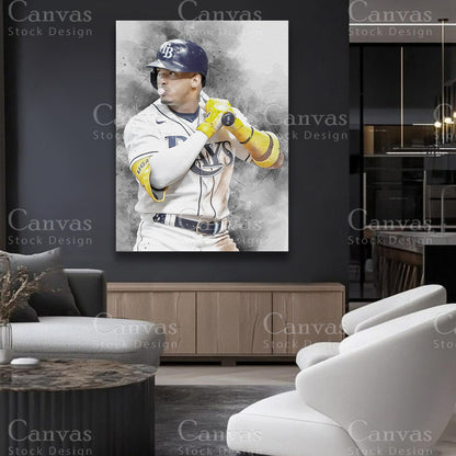 Wander Franco athlete canvas artwork