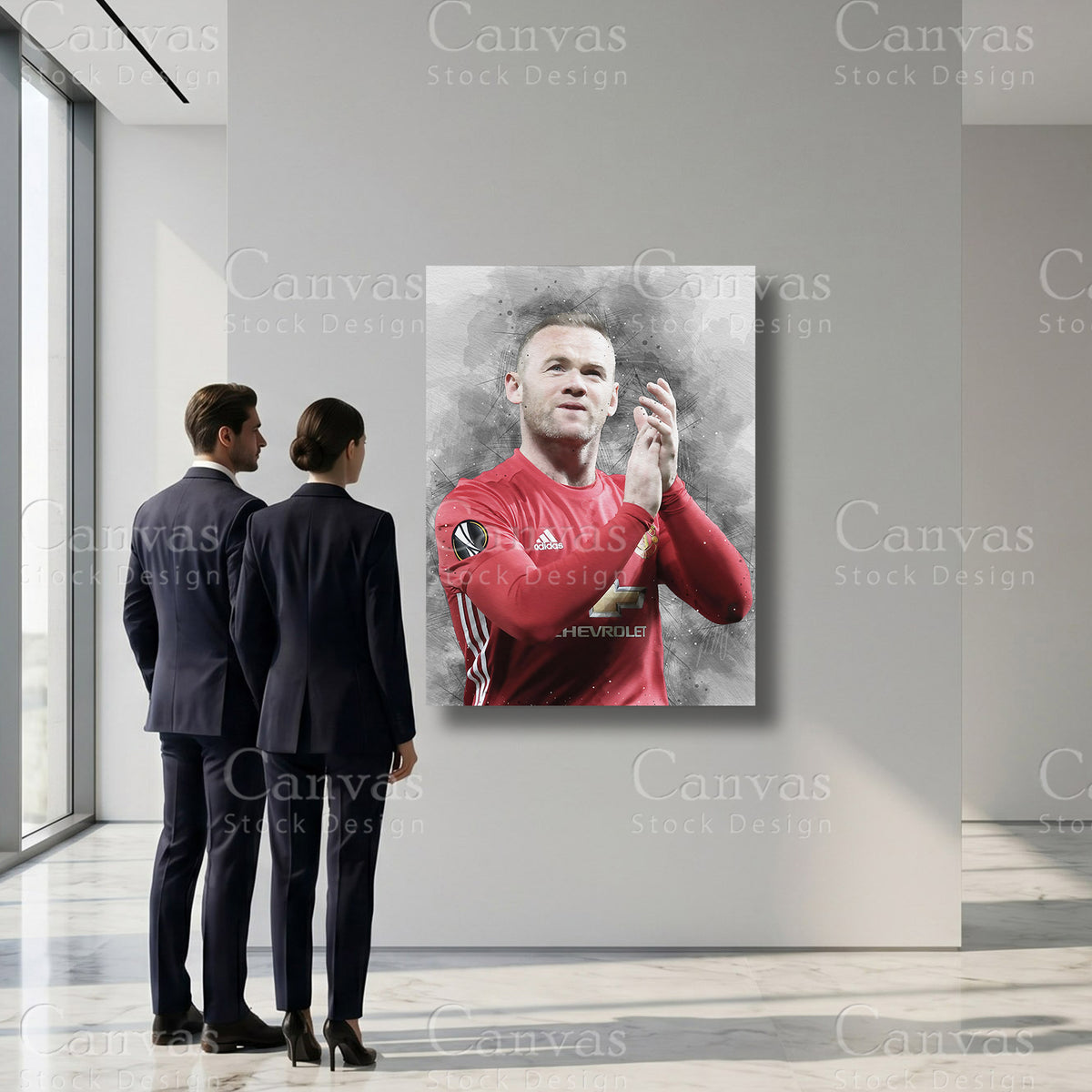 Wayne Rooney Football Sports Artwork