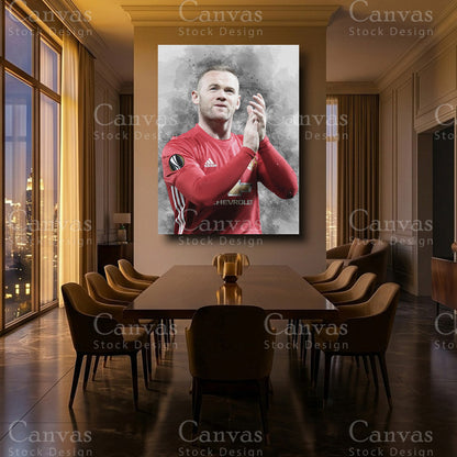 Wayne Rooney Luxury Football Wall Art