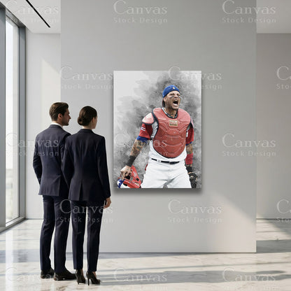 Yadier Molina sports canvas art for refined interiors