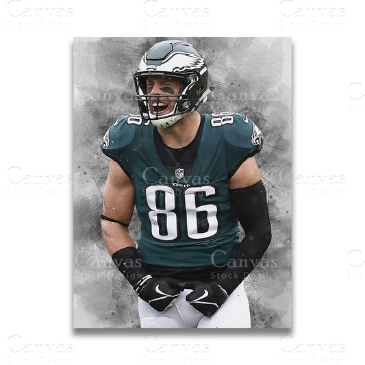 Zach Ertz Canvas Wall Art