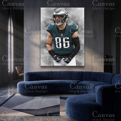 Zach Ertz NFL canvas artwork
