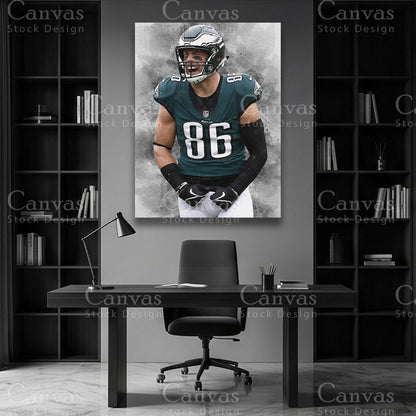 Zach Ertz luxury football wall art