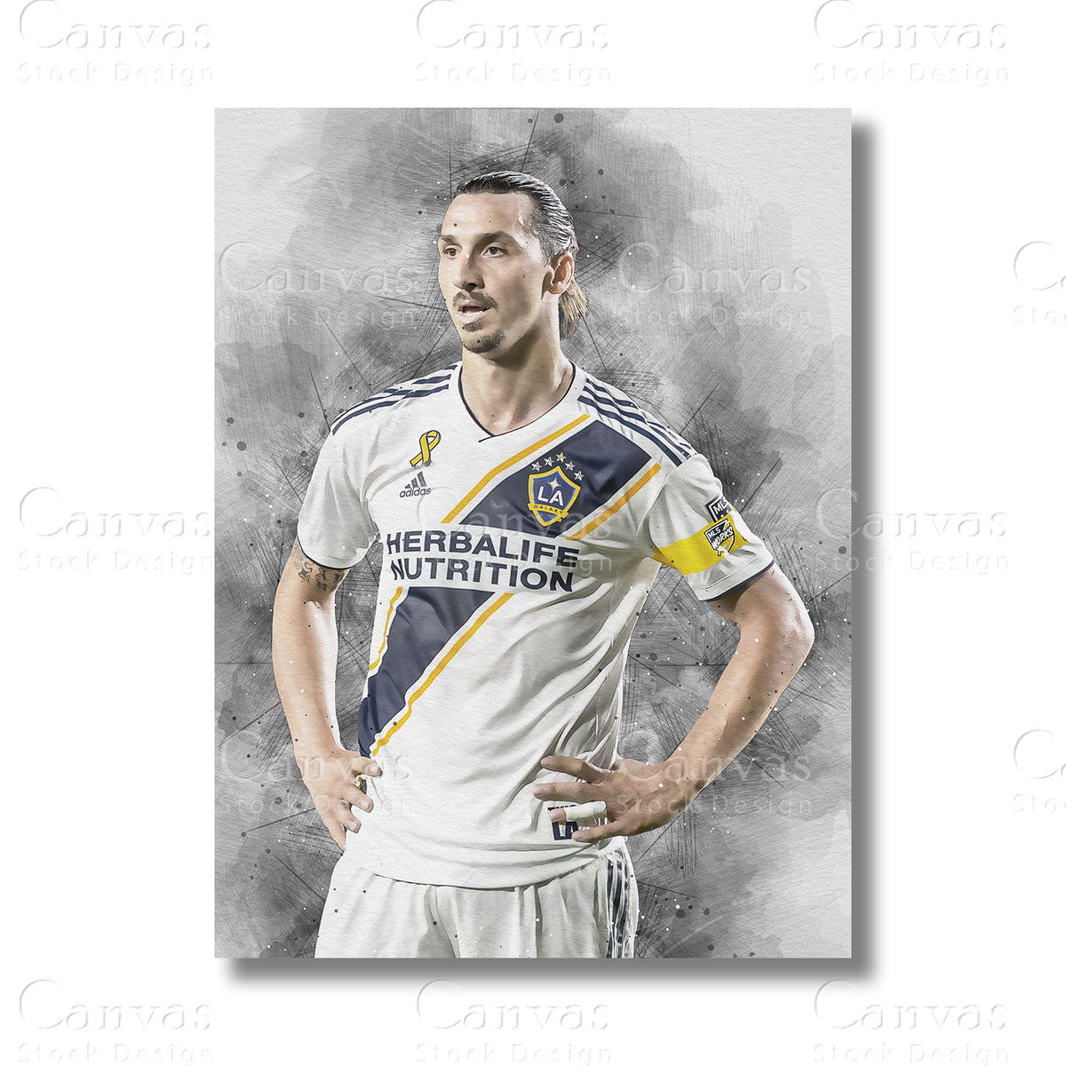 Zlatan Ibrahimovic Iconic Soccer Canvas Wall Art